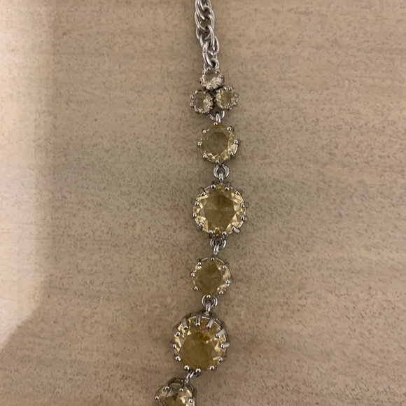 20” Ann Taylor silver and glass necklace - Picture 3 of 5